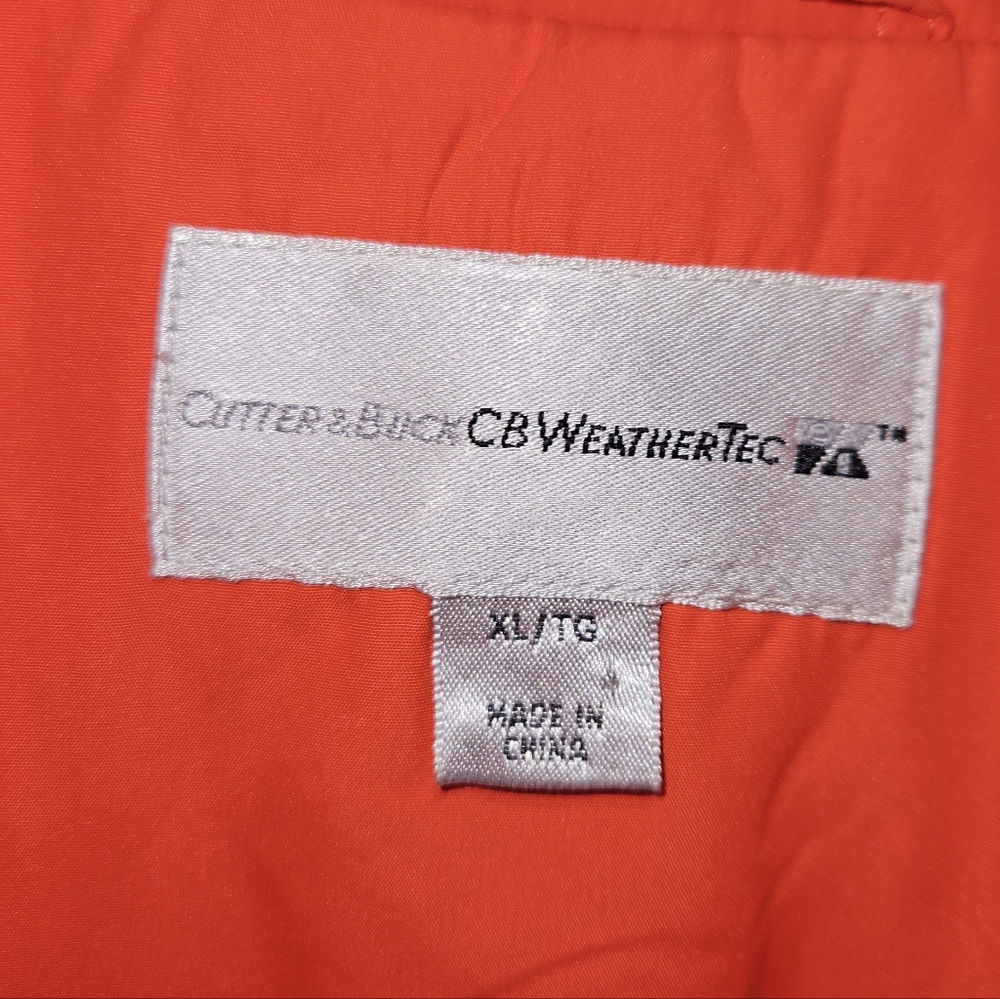 Cutter & Buck Orange Vest Sleeveless Jacket Full Zip-Up Women's XL Extra Large - Picture 9 of 14